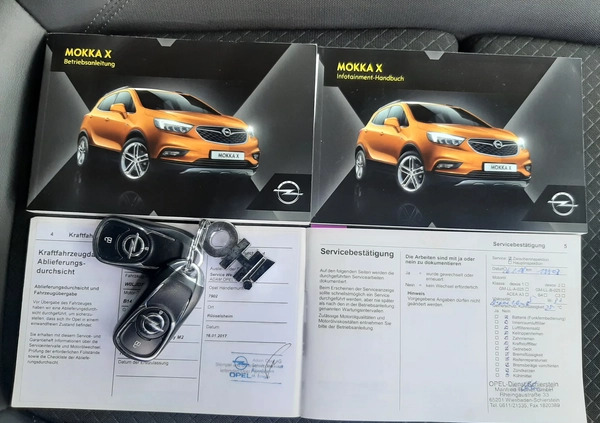 Opel Mokka cena 62000 przebieg: 141404, rok produkcji 2016 z Świętochłowice małe 781